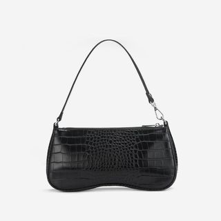 JW Pei + Eva Shoulder Bag - Black Croc