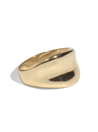 Young Frankk + Crest Gold-Plated Ring