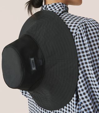 Ganni + Wide Brim Bucket Hat