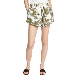 Bassike + Twill Flared Mini Shorts