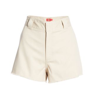 Dickies + Frayed Cotton Blend Worker Shorts