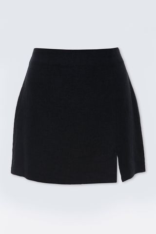 Forever 21 + Linen-Blend Mini Skirt