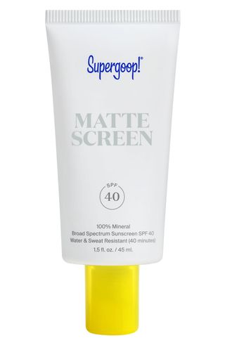 Supergoop! + Smooth 
Poreless 100% Mineral Matte Screen Sunscreen