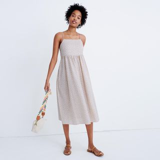 Madewell + Cami Tie-Strap Sundress in Bright Buds