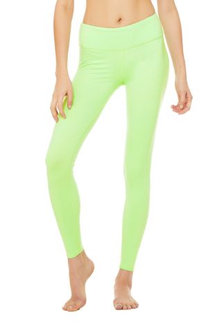 Alo Yoga + Airbrush Leggings in Neon Lime
