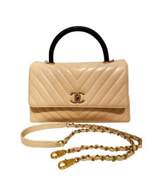 Chanel + Coco Handle Leather Handbag