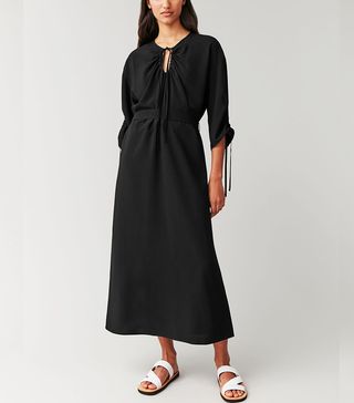 COS + Drawstring Dress With Tie Details
