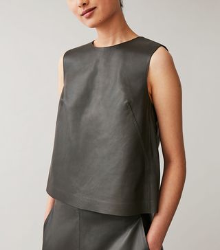 COS + Leather Vest Top