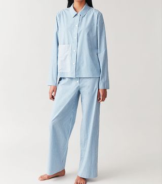 COS + Striped Pyjama Shirt With Pocket