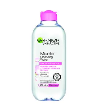 Garnier + Micellar Water Facial Cleanser and Makeup Remover
