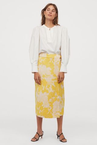 H&M + D-Ring Wrap-Front Skirt