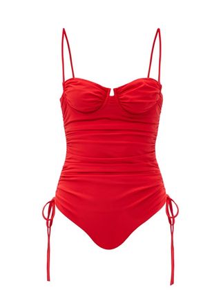 Isa Boulder + Nina Ruched Swimsuit