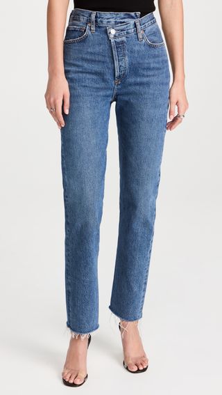 Agolde + Crisscross Straight Jeans