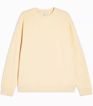 Topshop + Petite Yellow Panel Sweatshirt