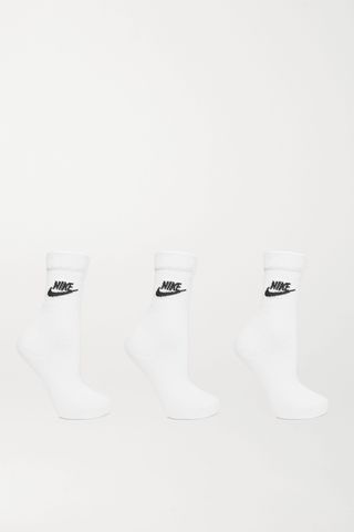 Nike + Ribbed Intarsia Cotton-Blend Socks