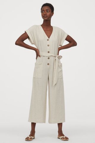 H&M + Linen-Blend Jumpsuit