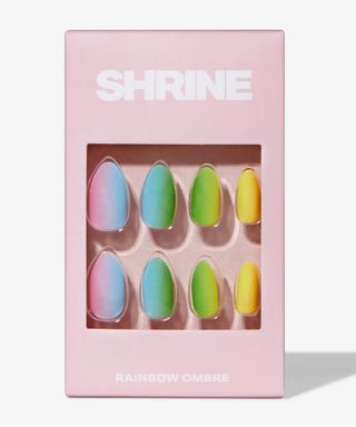 Shrine + Rainbow Ombré False Nails