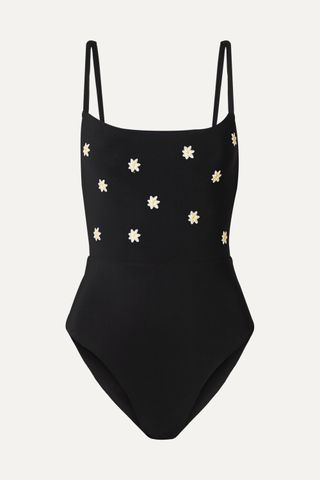 Anemone + Narcissus Embroidered Swimsuit
