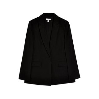 Topshop + Black Soft Single Breasted Suit Blazer