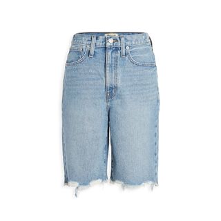 Madewell + High Rise Midi Length Jean Shorts