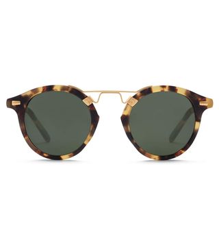 Krewe + St. Louis Classics Matte Tokyo Tortoise Polarized 24k Sunglasses