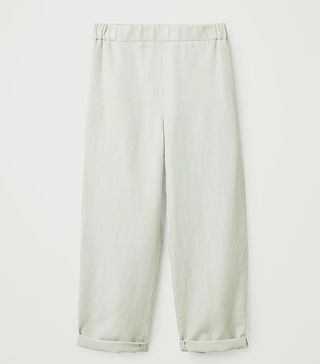COS + Lyocell-Linen Elasticated Trousers