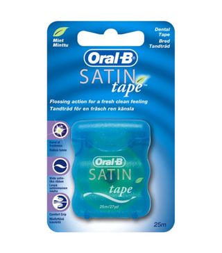 Oral-B + Satin Tape Dental Floss Mint 25m
