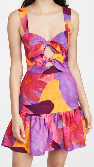 Rebecca Vallance + Pablo Tie Mini Dress