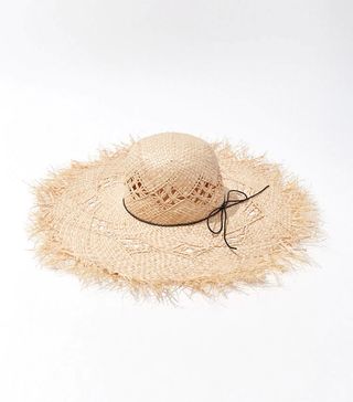 Forever 21 + Frayed Floppy Straw Hat