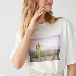 & Other Stories + Oversized Cactus Print T-Shirt