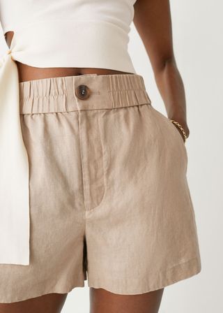 & Other Stories + Relaxed Linen Shorts