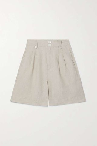 Alex Mill + Pleated Linen Shorts