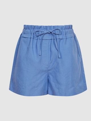 Reiss + Blue MacEy Linen Pull on Shorts