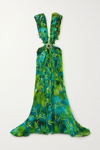 Versace + Silk-Chiffon Gown