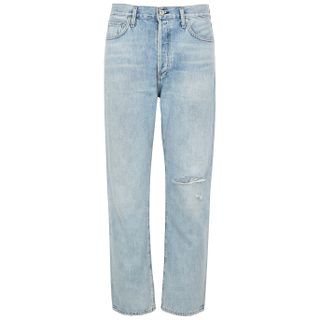 Citizens of Humanity + McKenzie Distressed Straight-Leg Jeans