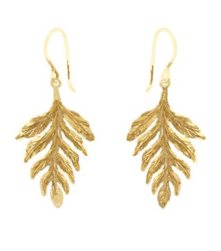 Catherine Zoriada + Gold Fern Earrings