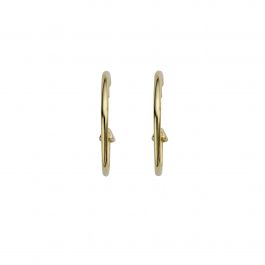 Daniella Draper + Gold Maxi Cupid Hoop Earrings