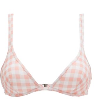 Ephemera + Gingham-Print Underwired Bikini Top