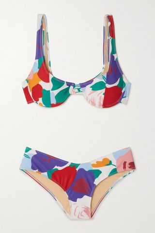 Faithfull the Brand + Pernille Floral-Print Underwired Bikini