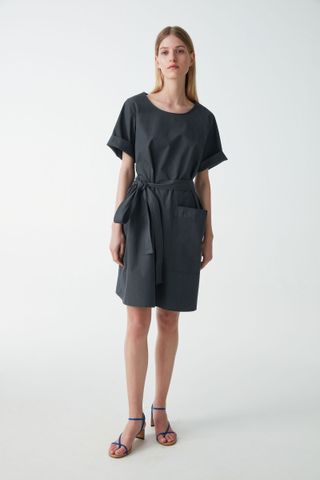COS + Cotton Dress With Ties