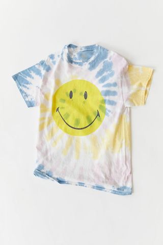 Urban Outfitters + Smiley Be Happy Washed T-Shirt Dress