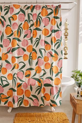 Urban Outfitters + Allover Fruits Shower Curtain