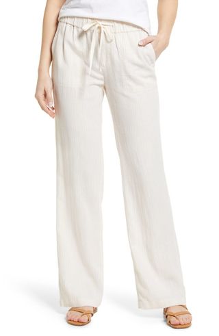 Caslon + Stripe Linen Blend Pants
