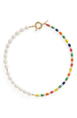 Éliou + Sunny Freshwater Pearl & Bead Necklace