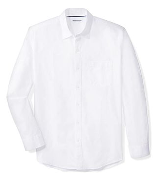 Amazon Essentials + Long-Sleeve Regular-Fit Casual Poplin Shirt