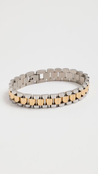 Luv Aj + Two-Toned Timepiece Bracelet