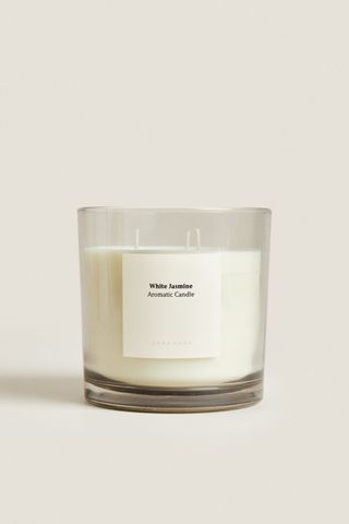 Zara + White Jasmine Scented Candle