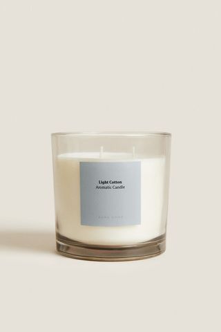 Zara + Light Cotton Scented Candle