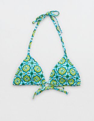 Aerie + String Triangle Bikini Top