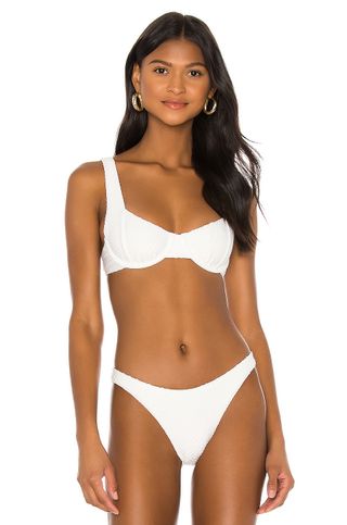 Peony Swimwear + Balconette Bikini Top in Magnolia